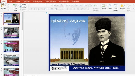 10 Kasım Atatürk'ü Anma Günü Sunumu