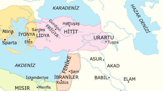 Anadolu Medeniyetleri Haritası