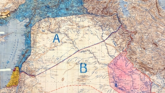 Sykes-Picot Antlaşması Haritası
